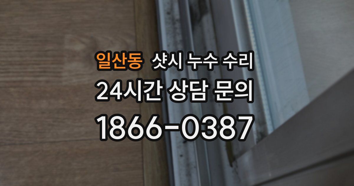 일산동 샷시 누수 수리