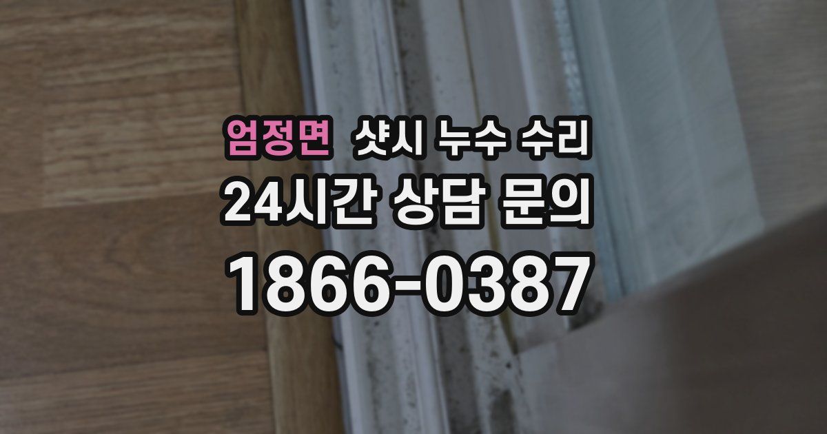 엄정면 샷시 누수 수리
