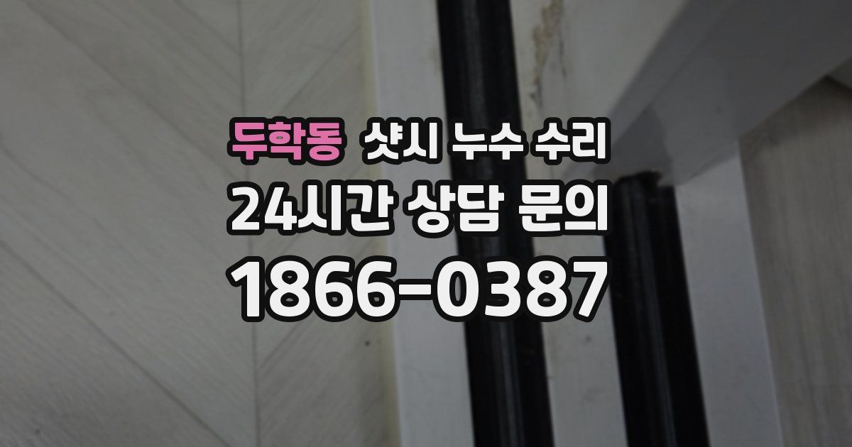 두학동 샷시 누수 수리