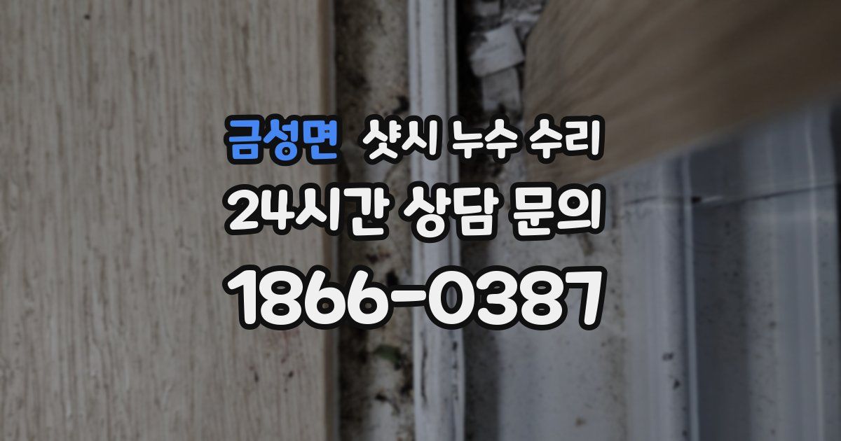 금성면 샷시 누수 수리