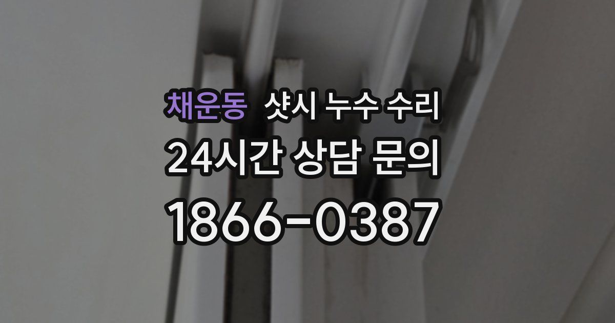 채운동 샷시 누수 수리