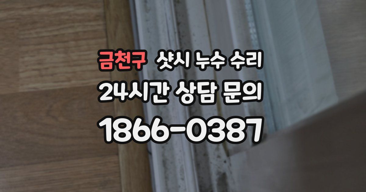 금천구 샷시 누수 수리