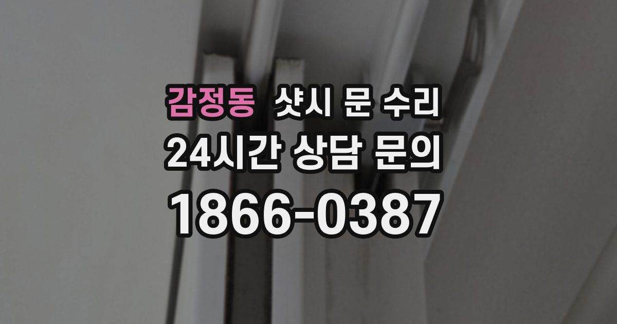 감정동 샷시 문 수리