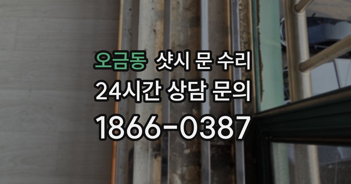 오금동 샷시 문 수리
