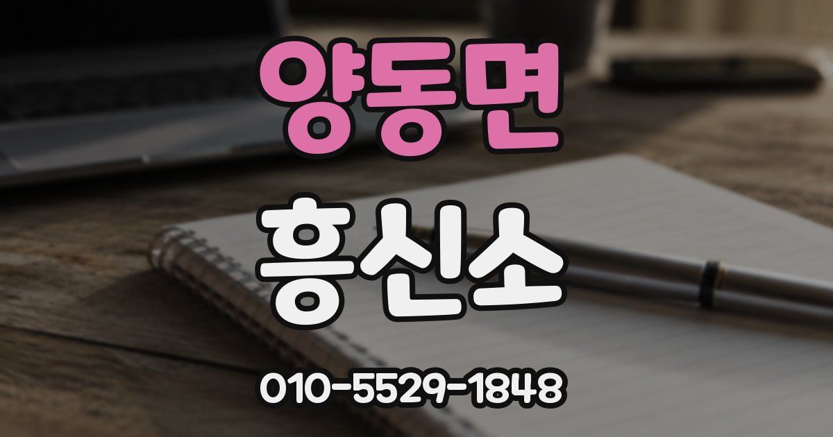 양동면 흥신소