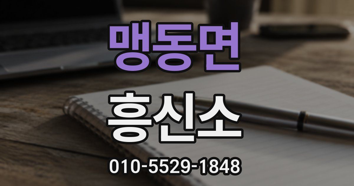 맹동면 흥신소