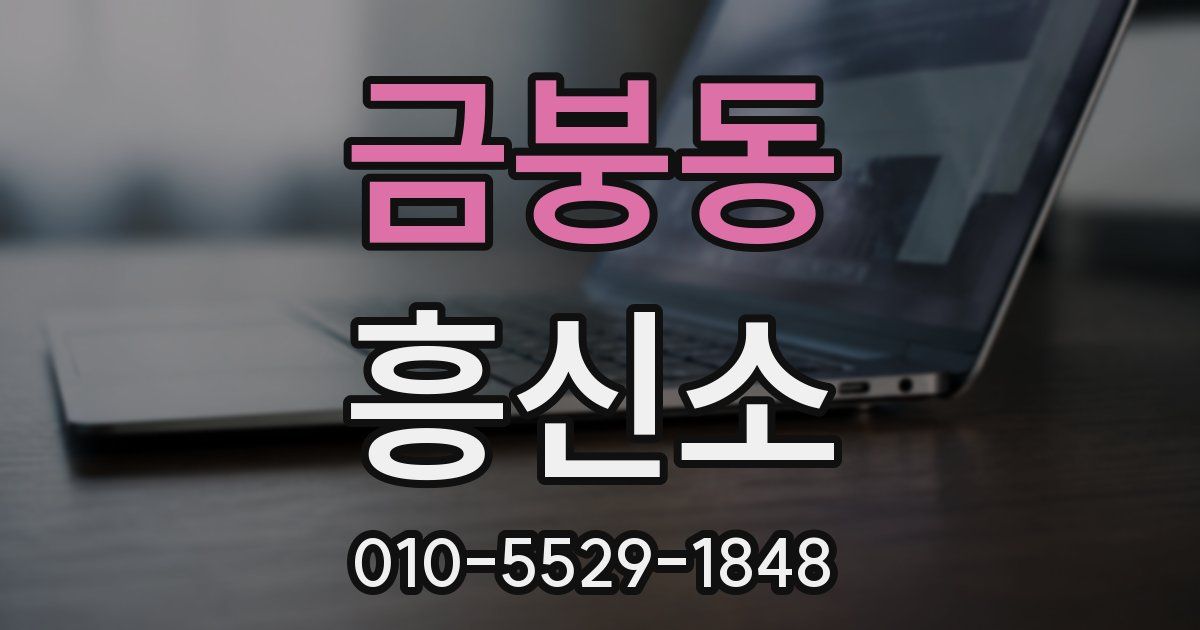 금붕동 흥신소
