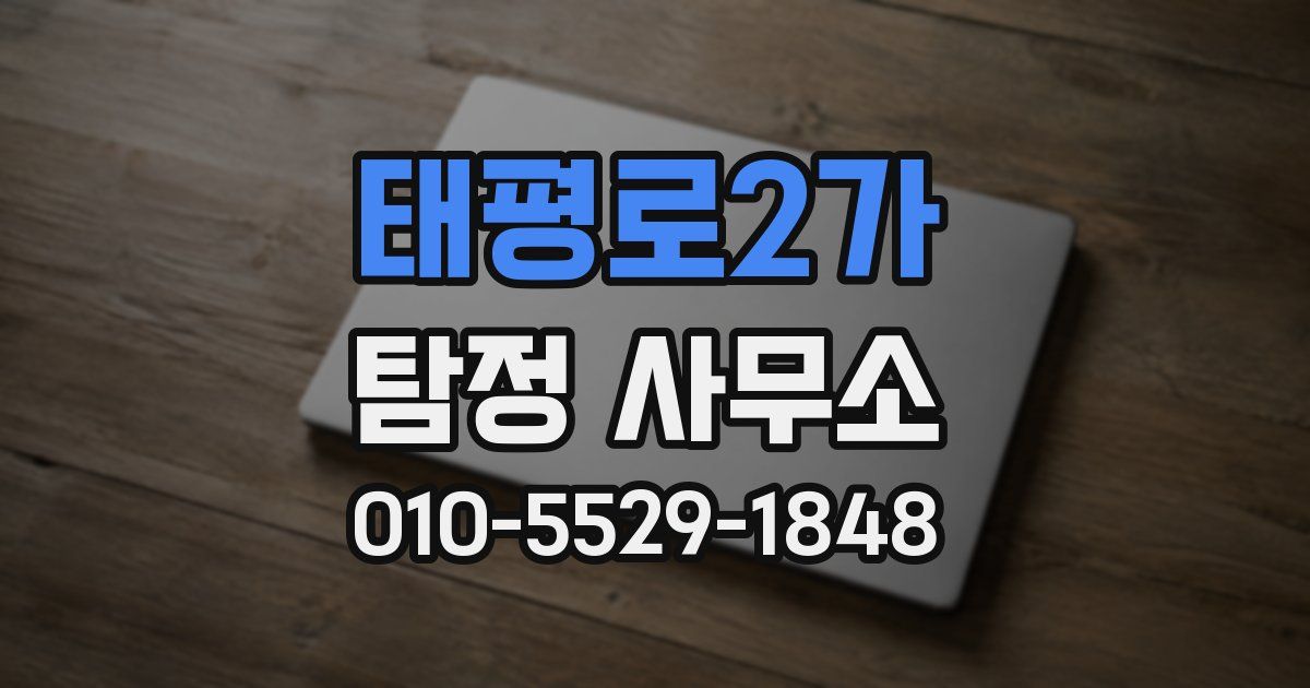 태평로2가 탐정 사무소