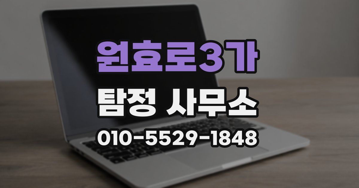 원효로3가 탐정 사무소