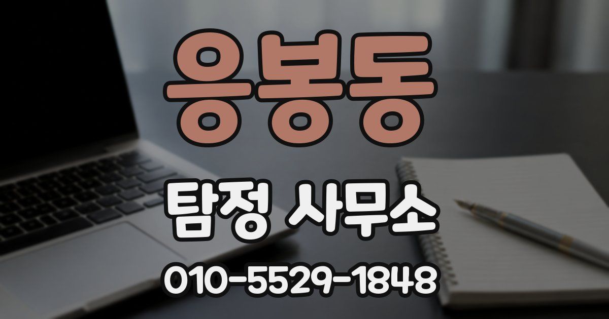 응봉동 탐정 사무소