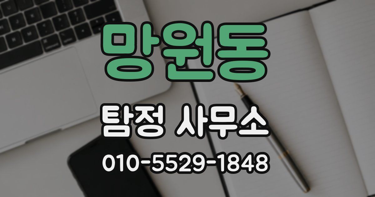 망원동 탐정 사무소