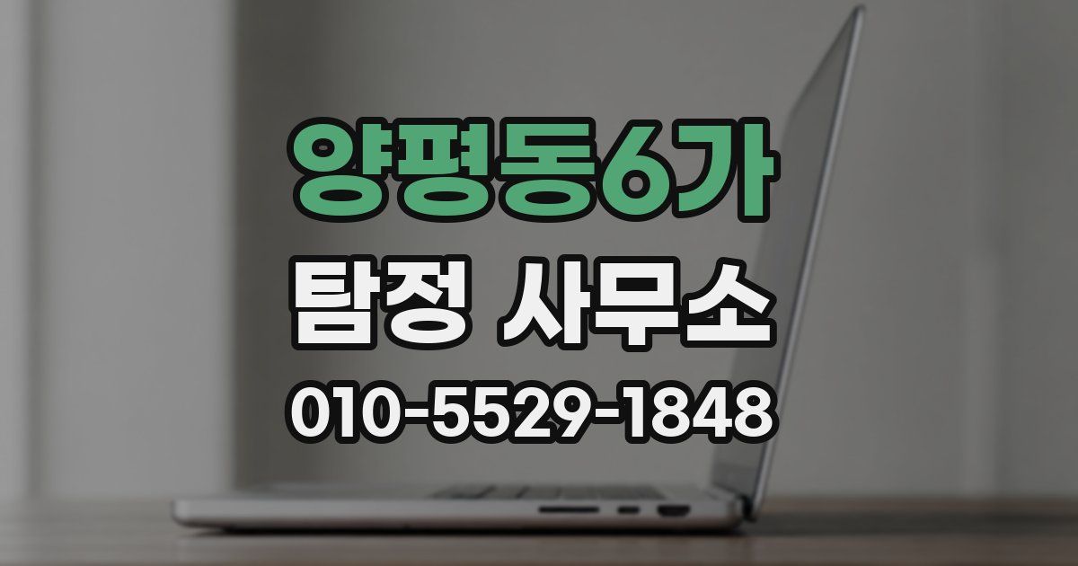 양평동6가 탐정 사무소