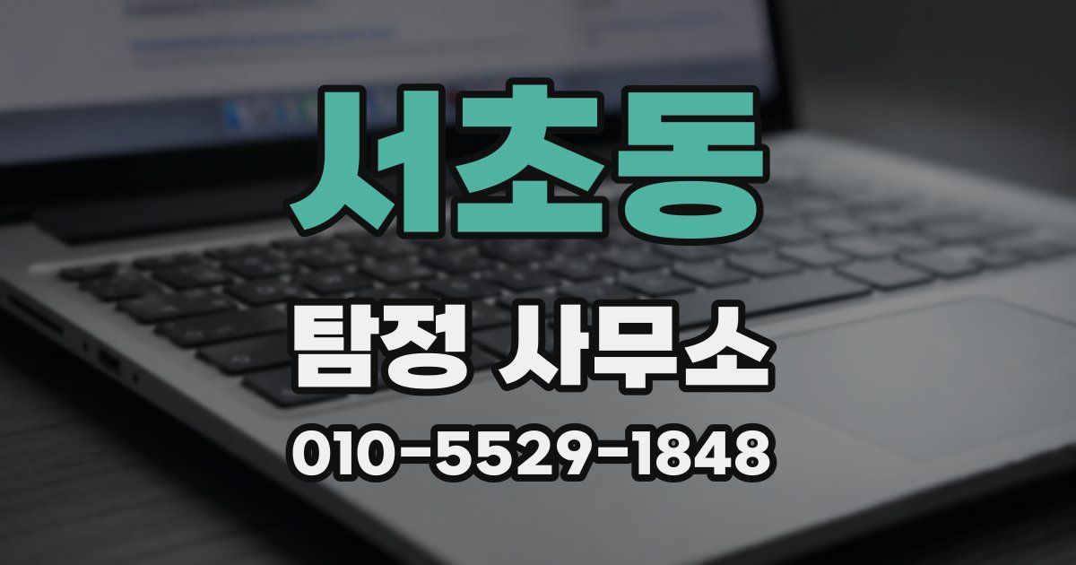 서초동 탐정 사무소
