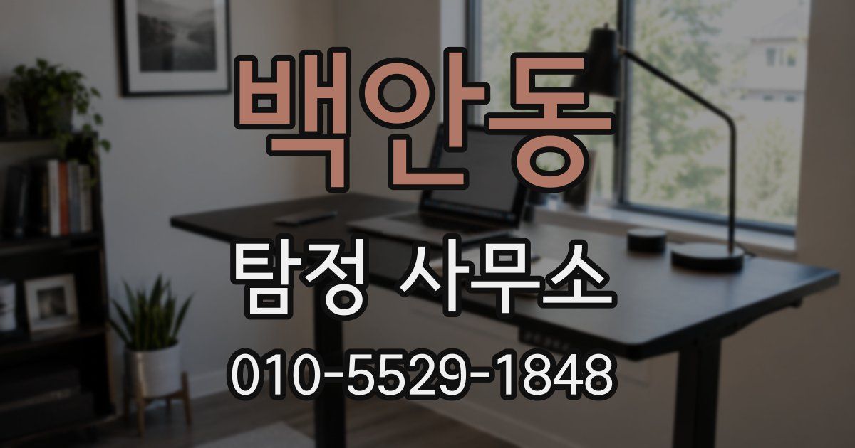 백안동 탐정 사무소