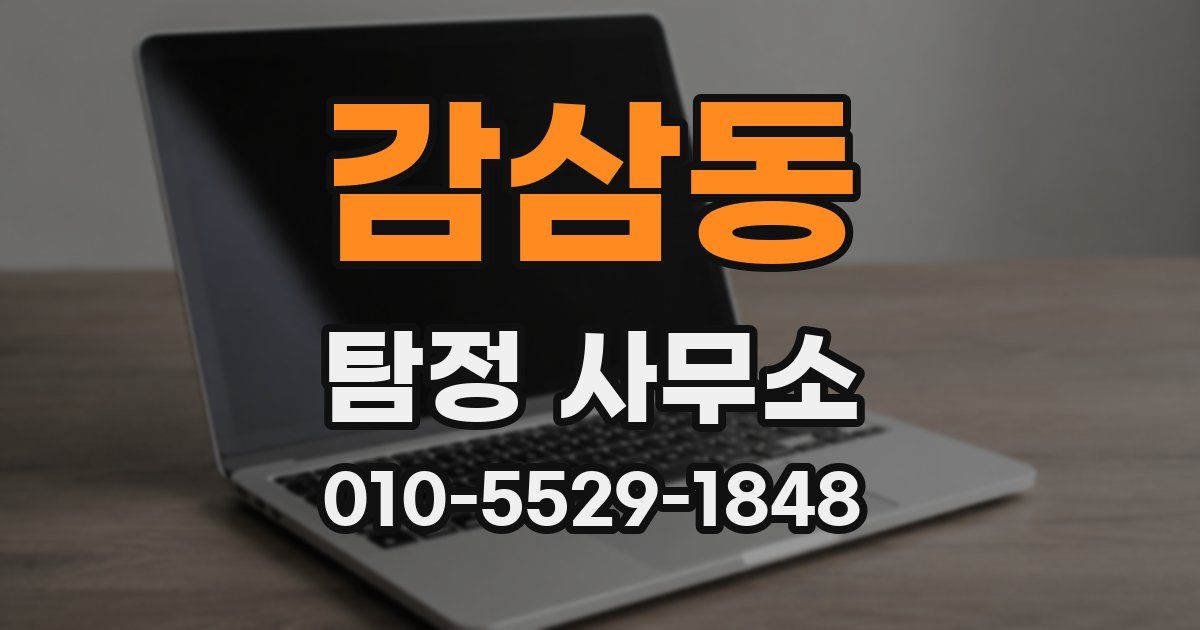 감삼동 탐정 사무소
