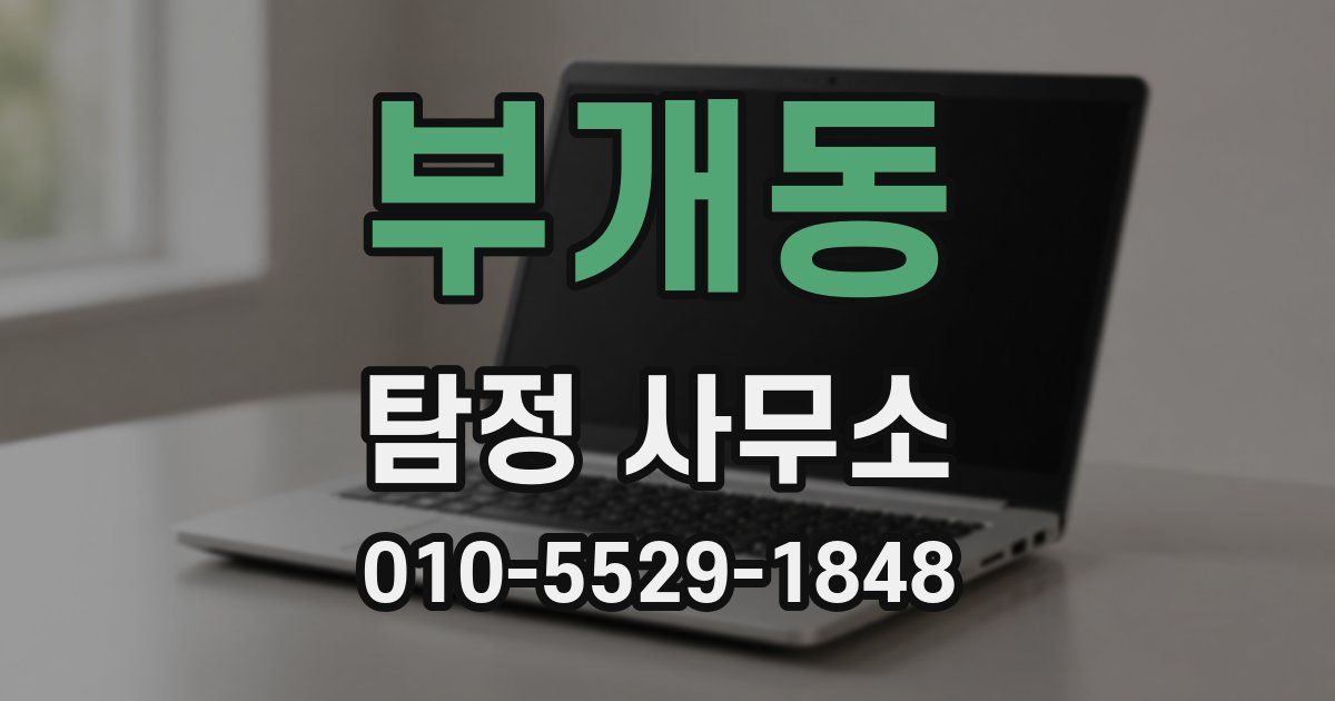 부개동 탐정 사무소