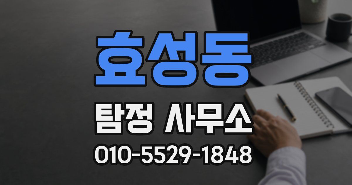 효성동 탐정 사무소