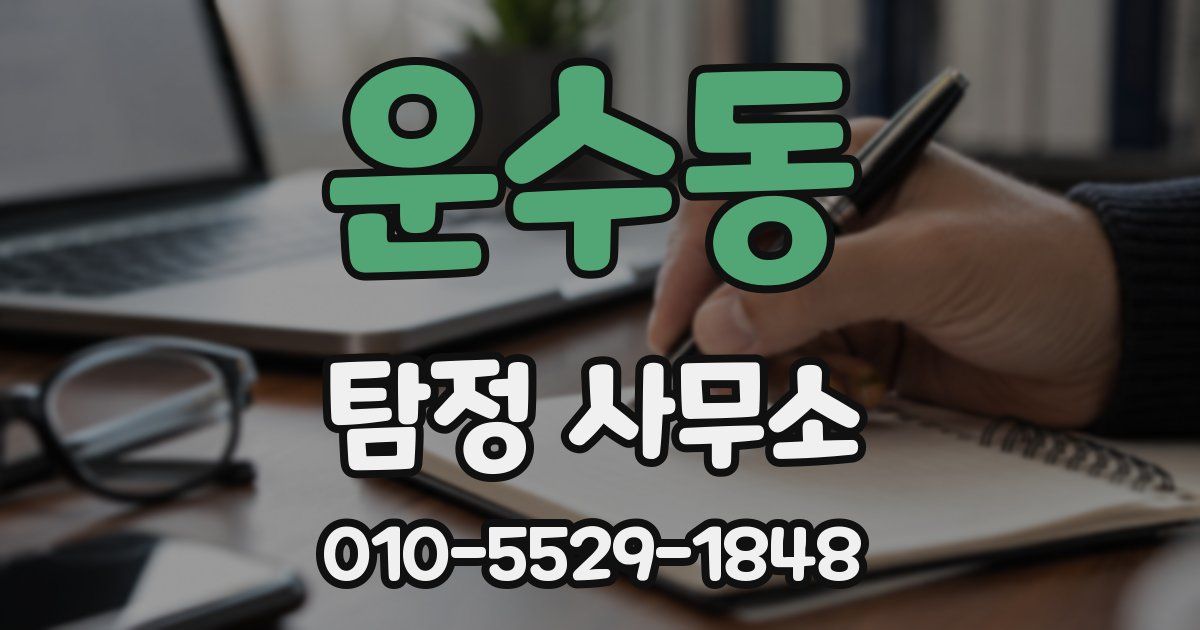 운수동 탐정 사무소