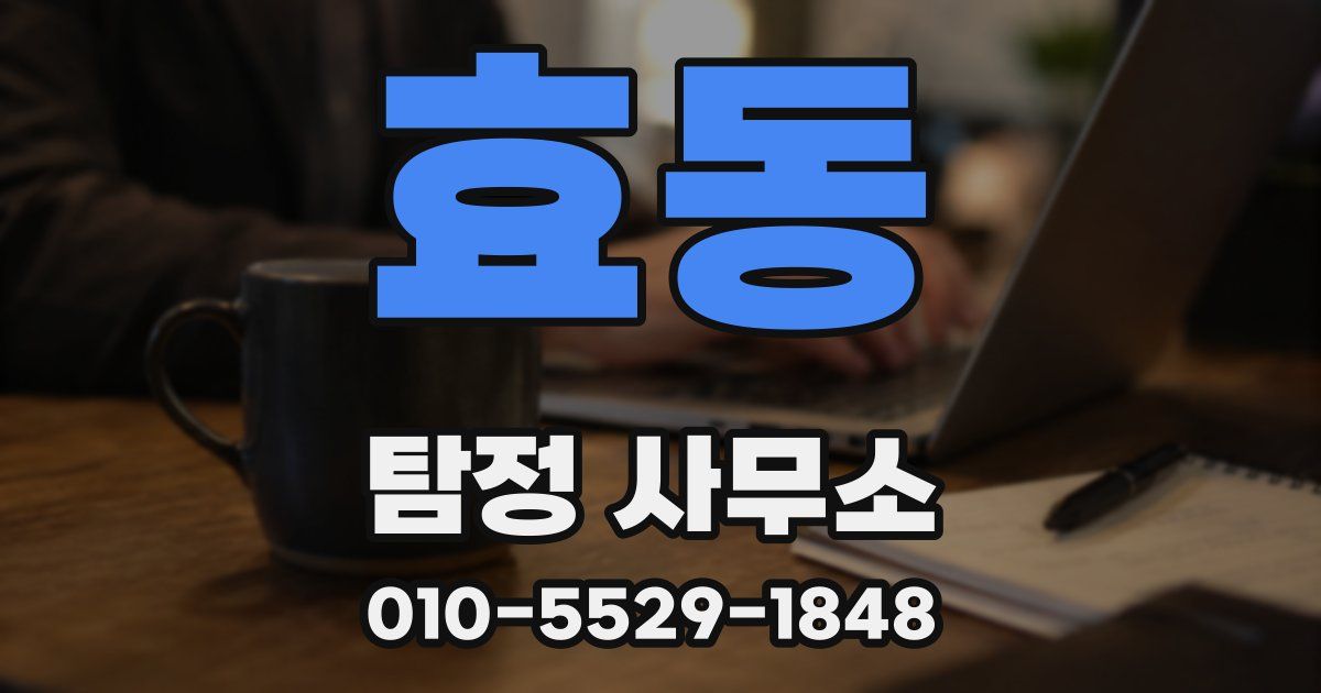 효동 탐정 사무소