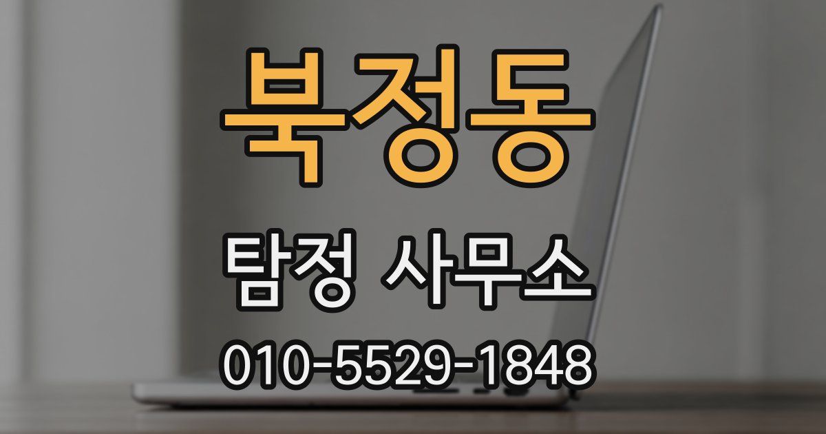 북정동 탐정 사무소