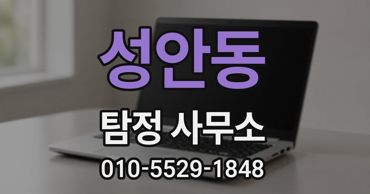 성안동 탐정 사무소