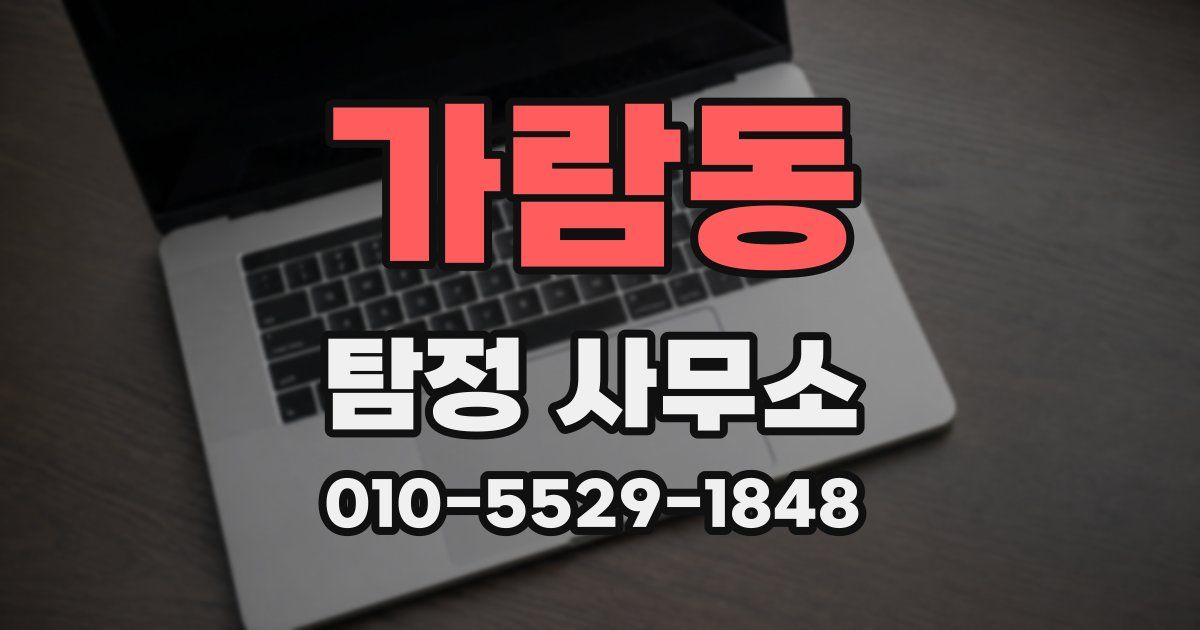 가람동 탐정 사무소