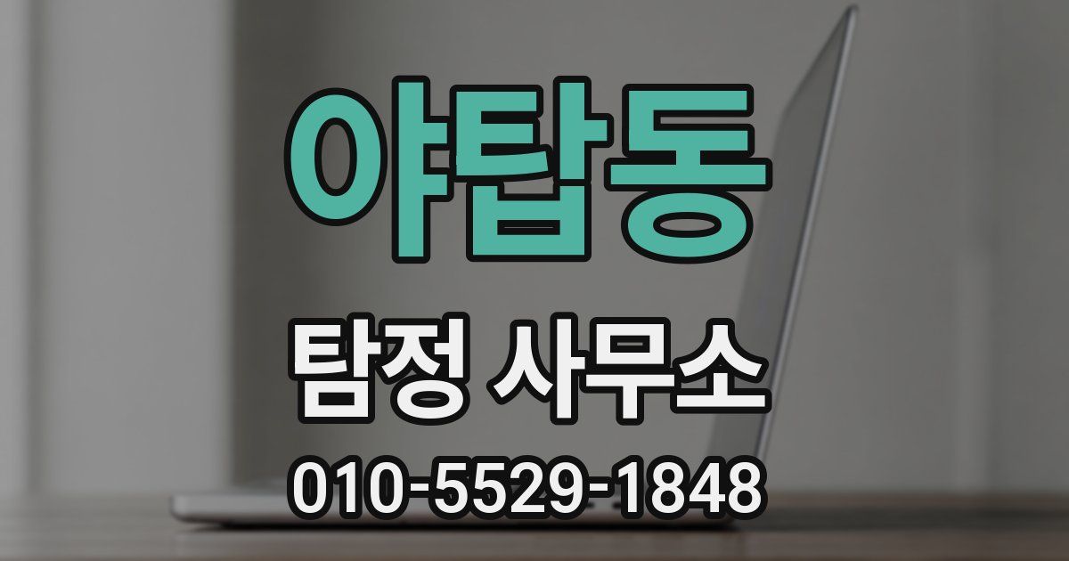 야탑동 탐정 사무소