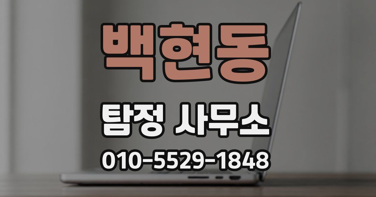 백현동 탐정 사무소