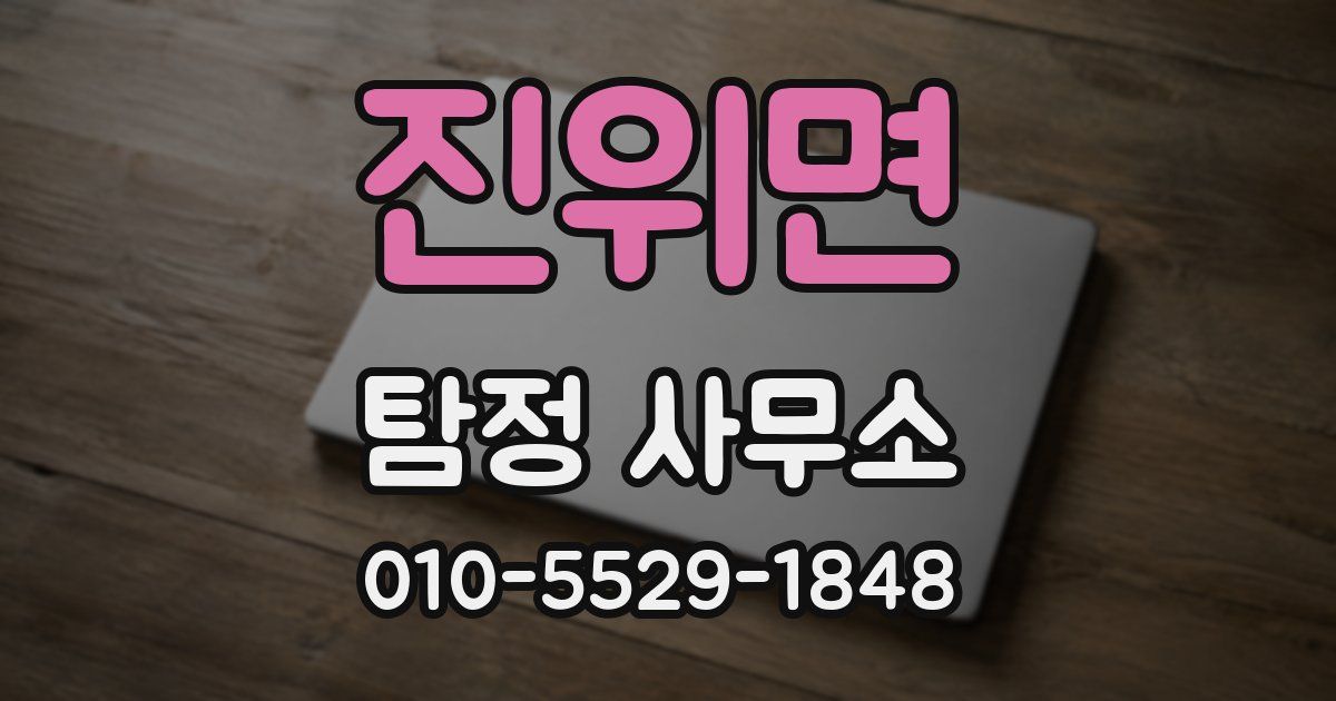 진위면 탐정 사무소