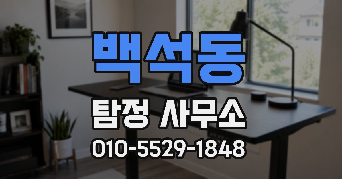 백석동 탐정 사무소