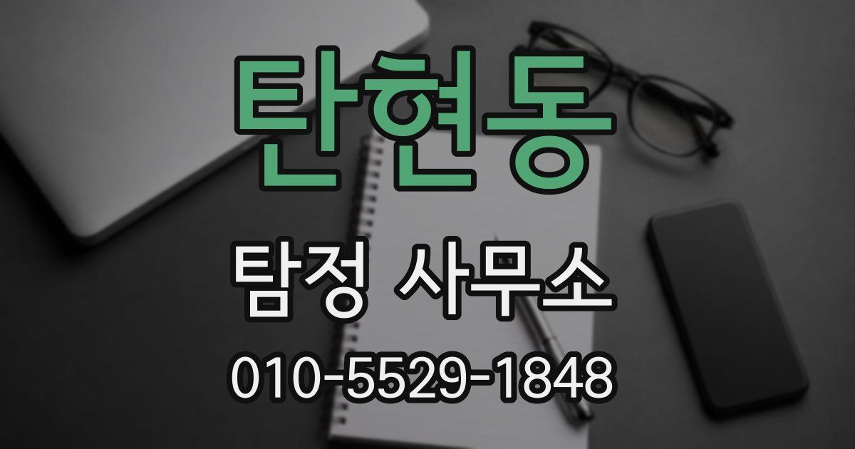 탄현동 탐정 사무소