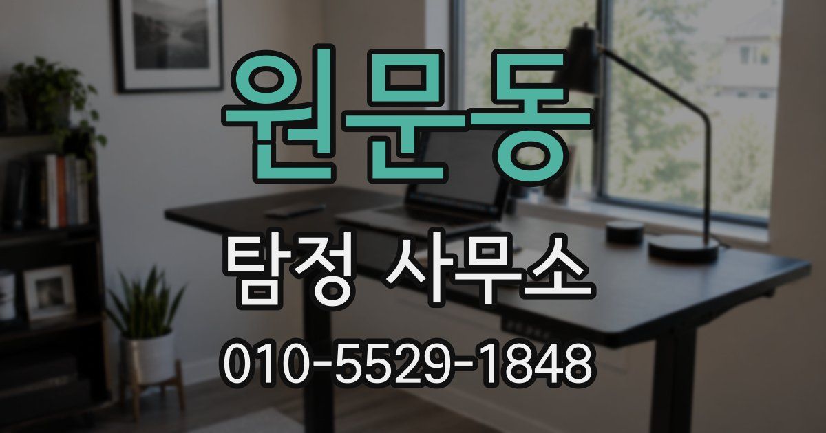 원문동 탐정 사무소