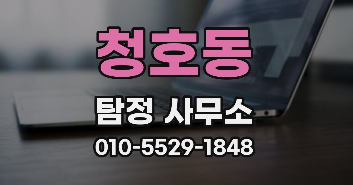 청호동 탐정 사무소