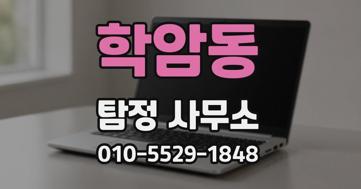 학암동 탐정 사무소