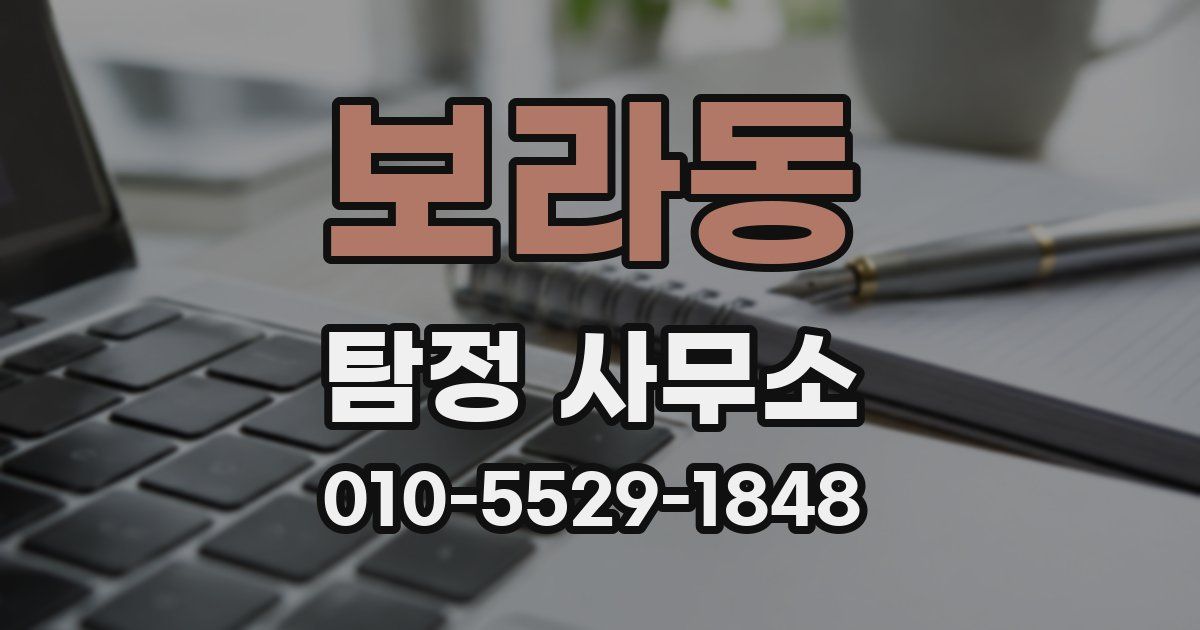 보라동 탐정 사무소