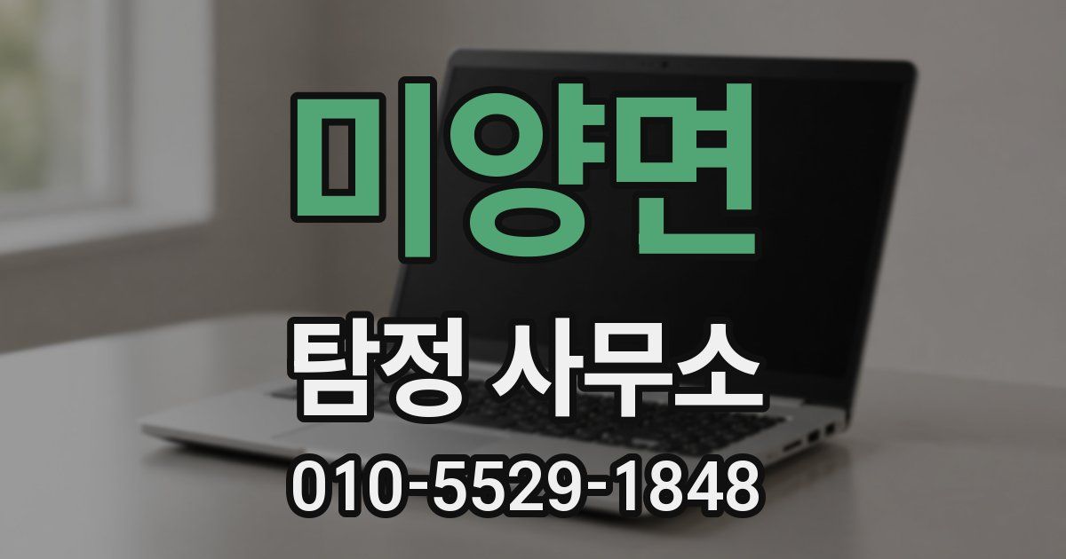 미양면 탐정 사무소