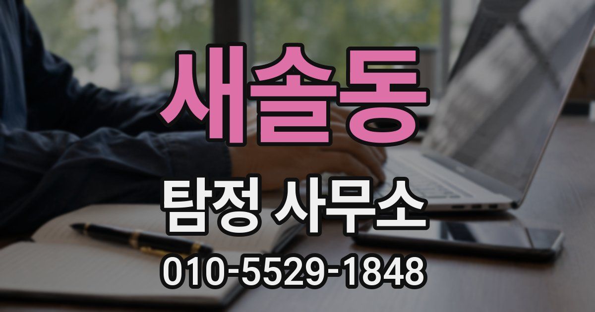 새솔동 탐정 사무소