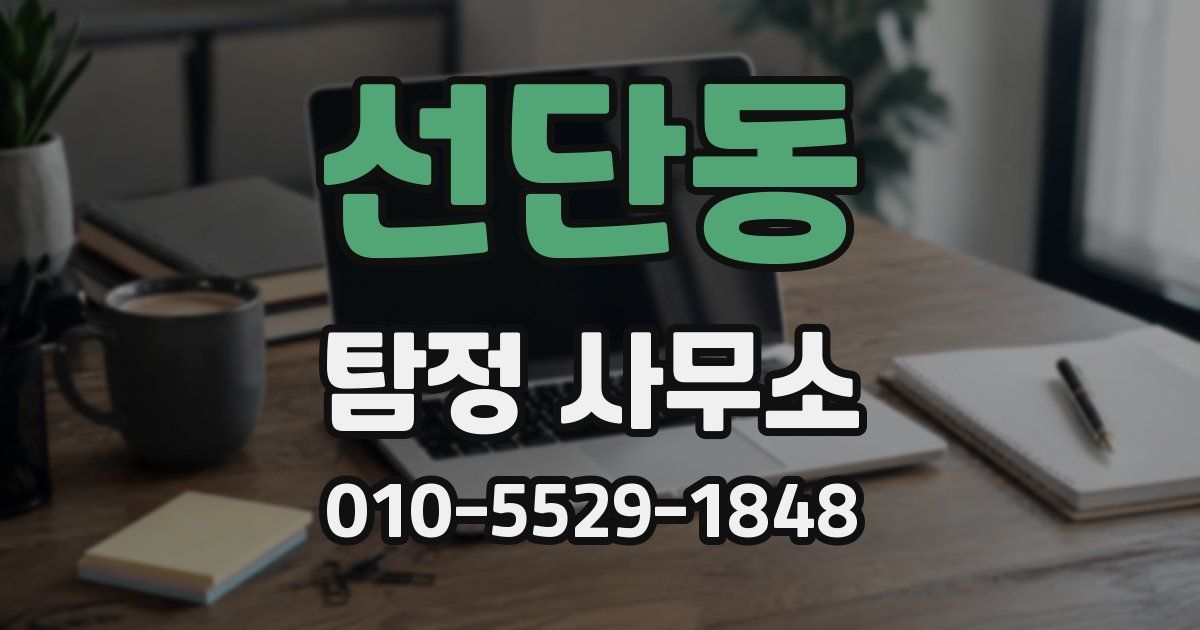 선단동 탐정 사무소