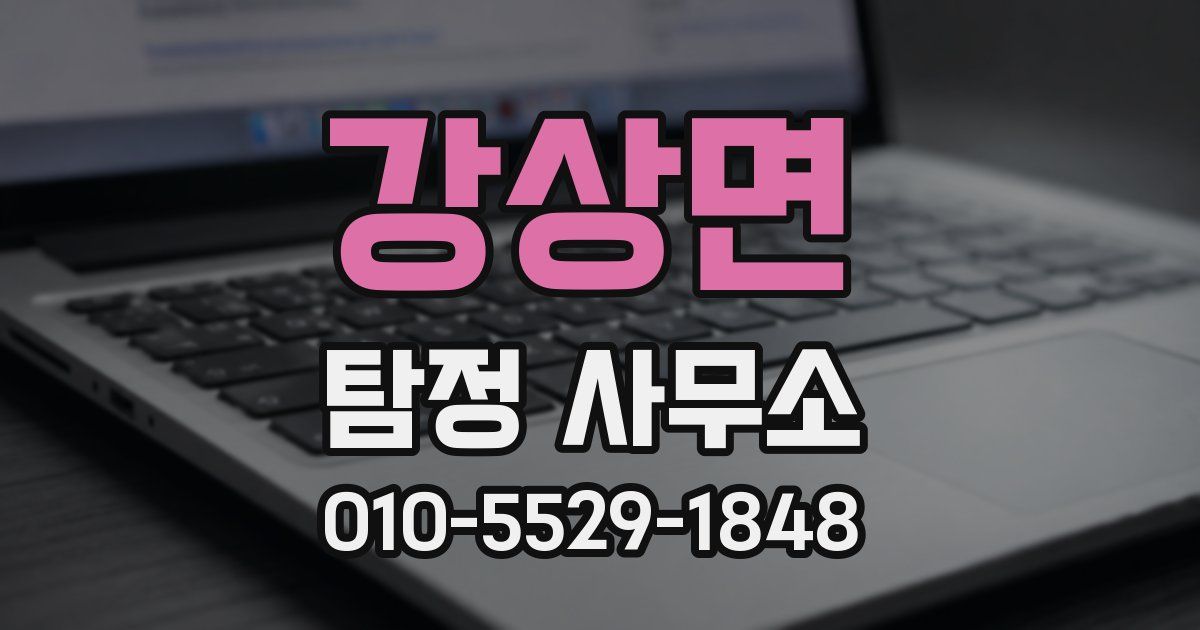 강상면 탐정 사무소