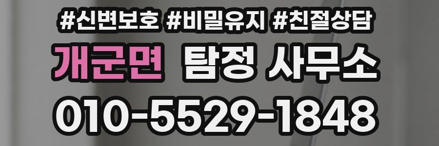 개군면 탐정 사무소