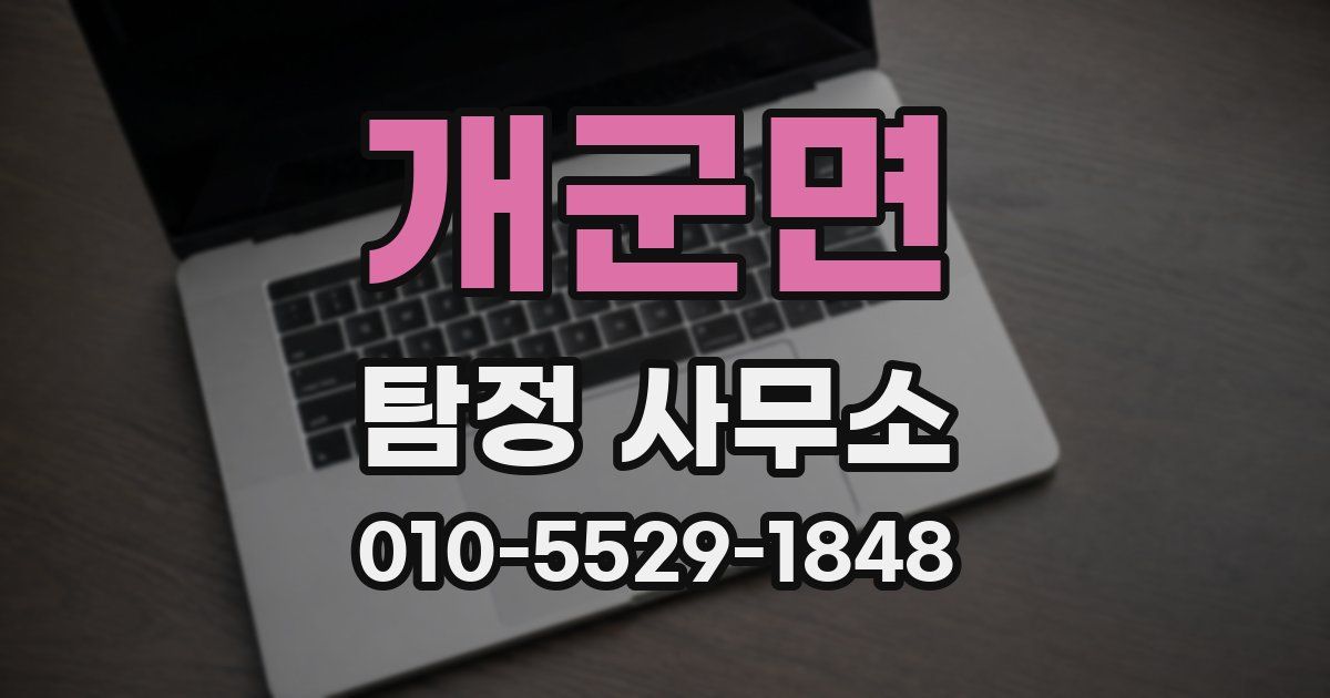 개군면 탐정 사무소
