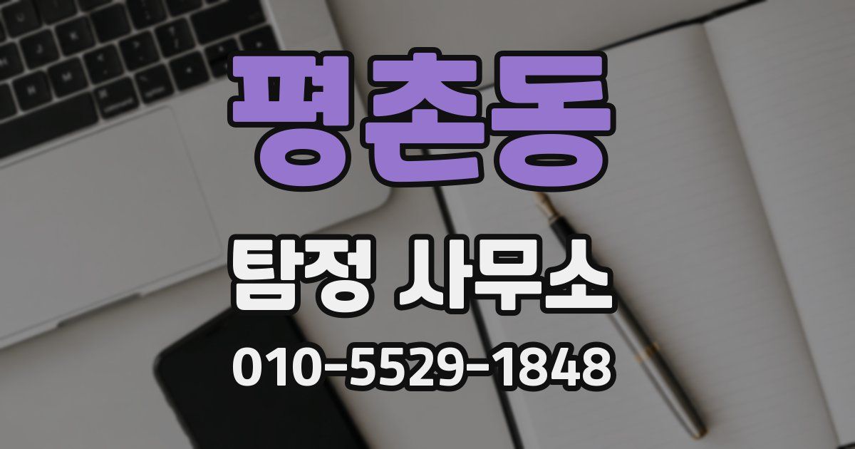 평촌동 탐정 사무소