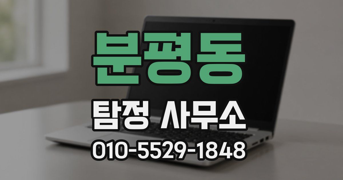 분평동 탐정 사무소