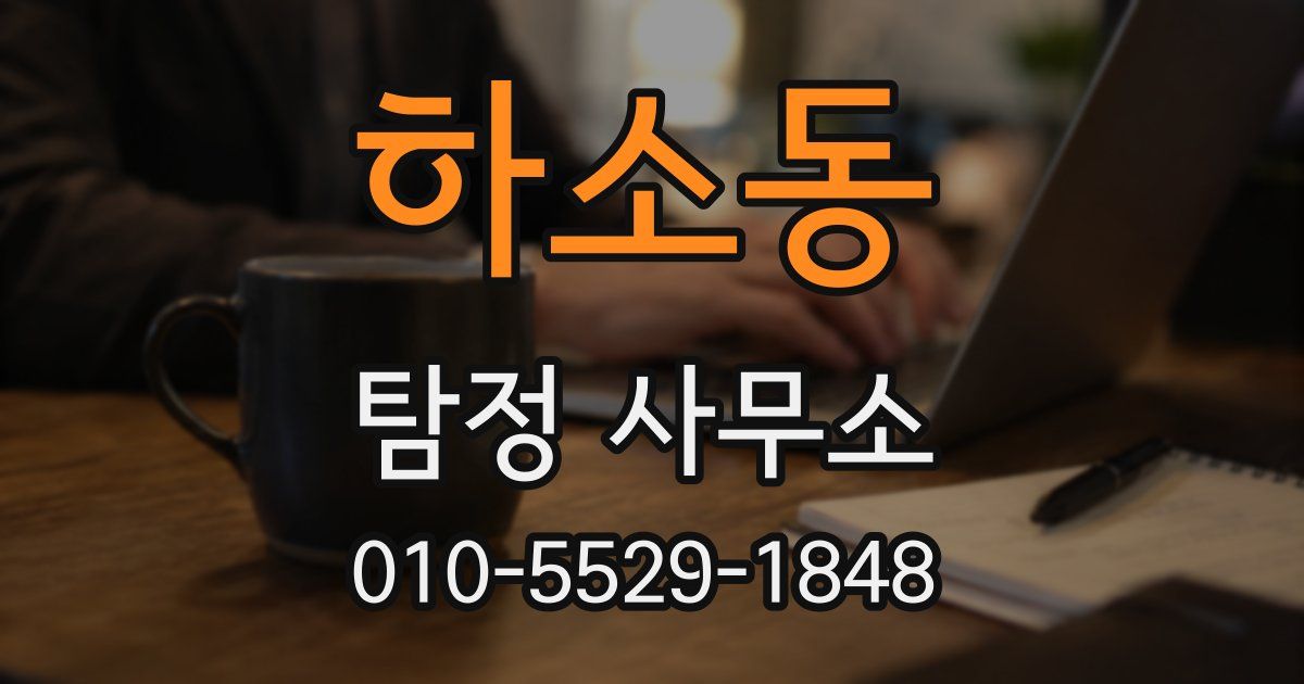 하소동 탐정 사무소