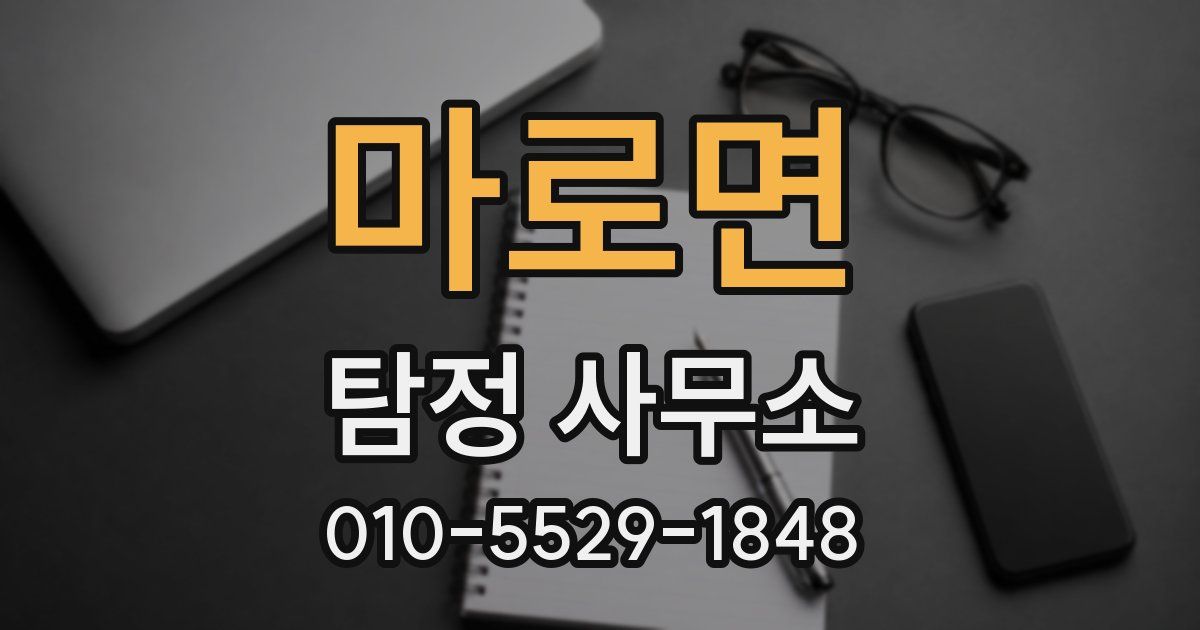 마로면 탐정 사무소