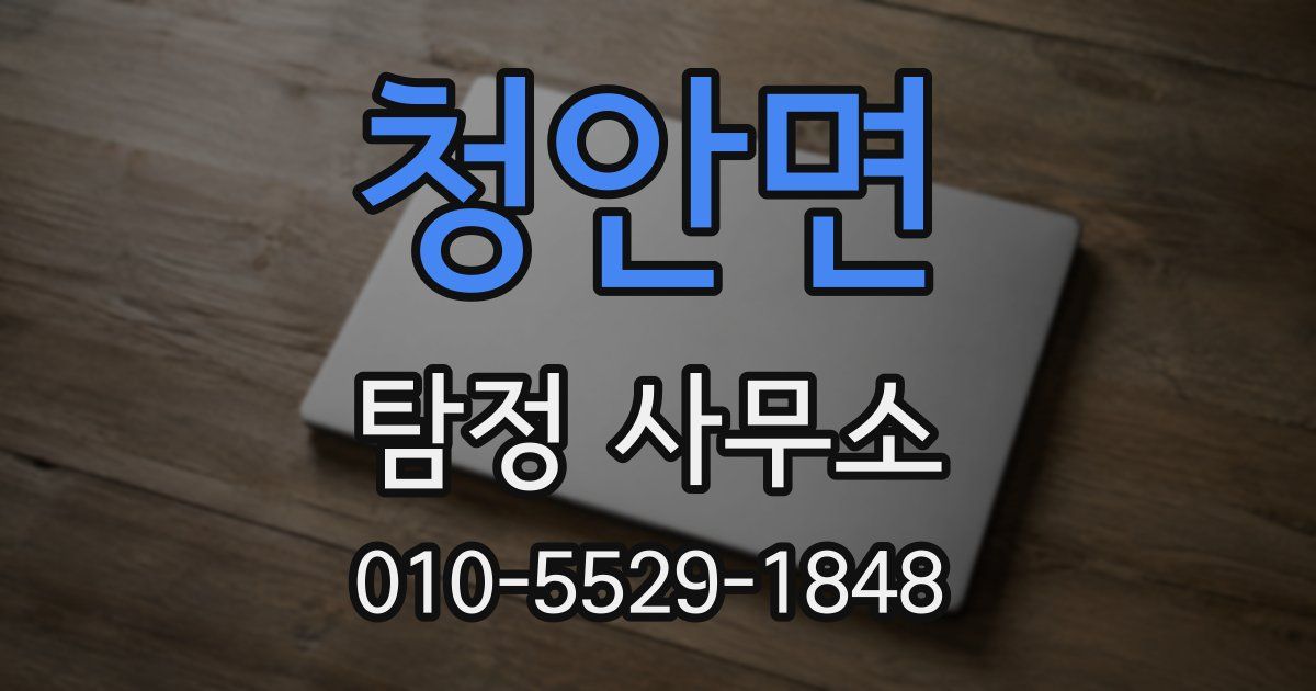 청안면 탐정 사무소