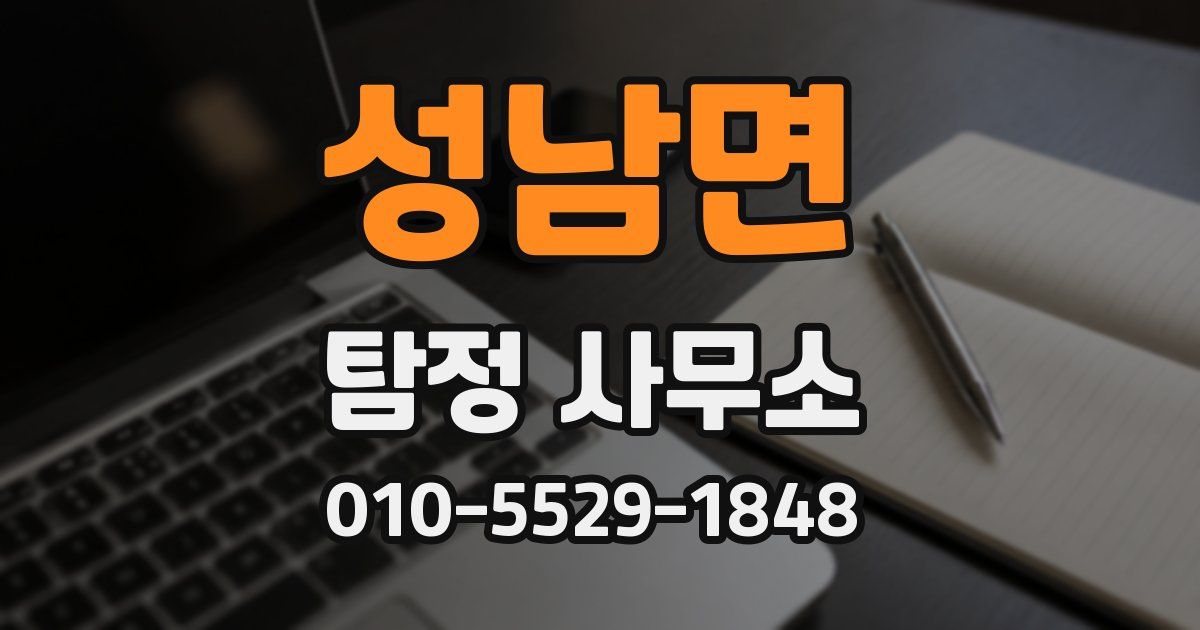 성남면 탐정 사무소