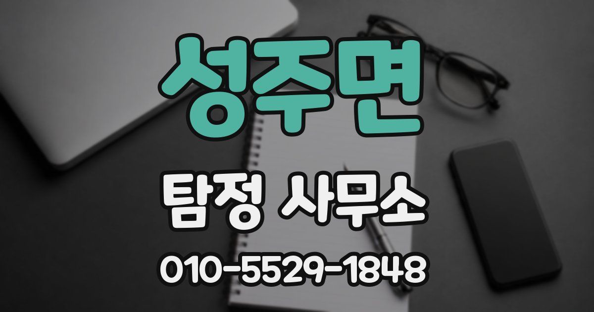 성주면 탐정 사무소