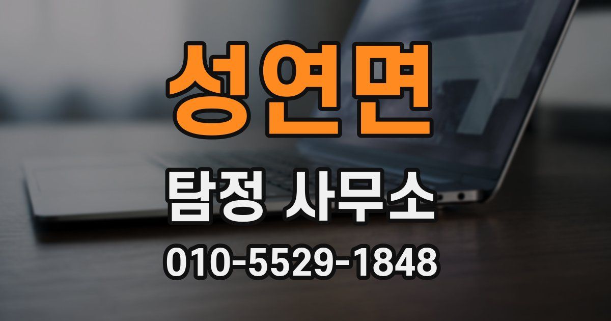 성연면 탐정 사무소