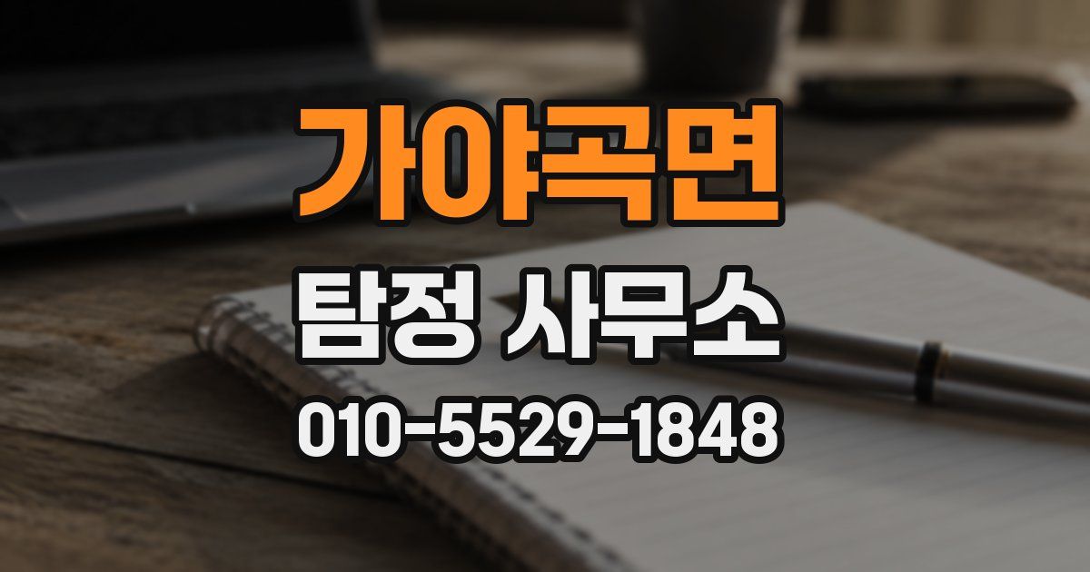 가야곡면 탐정 사무소